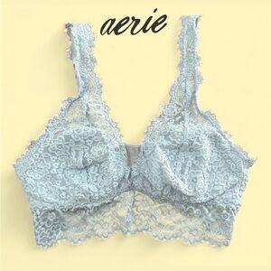 Aerie Lace Bralette in Light Blue